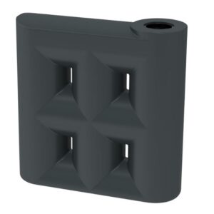 2000L Slimline Short Base Poly Tank (620w x 2000h x 2000l)
